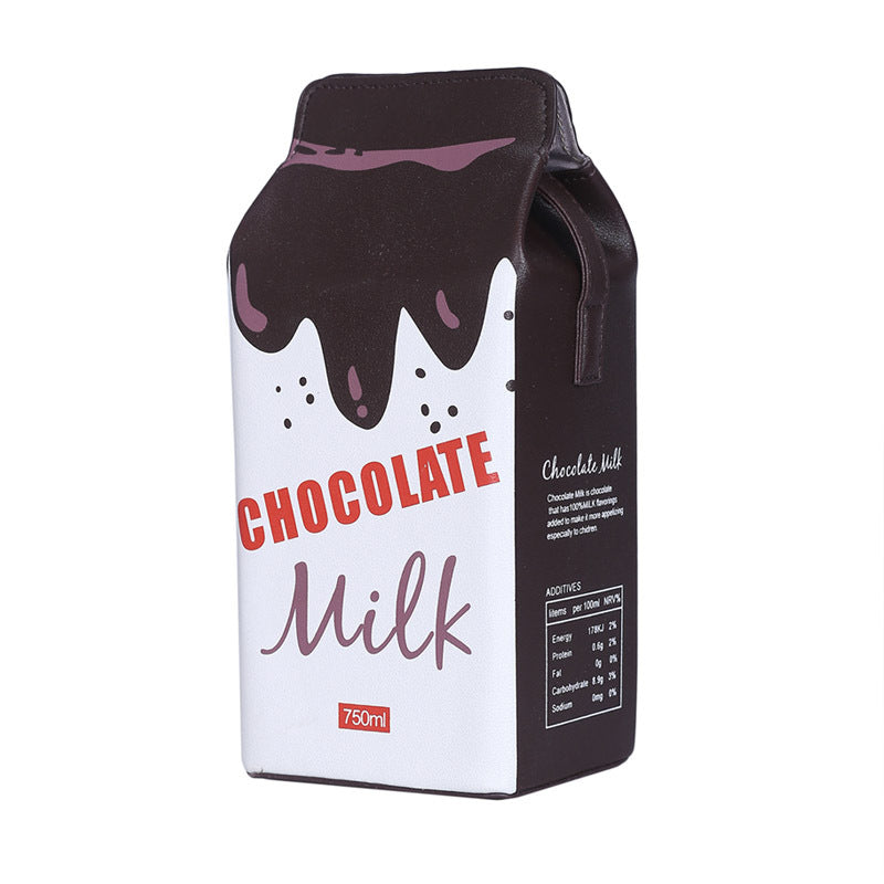 Wholesale Milk Versatile Color Contrast PU Small Square Bags